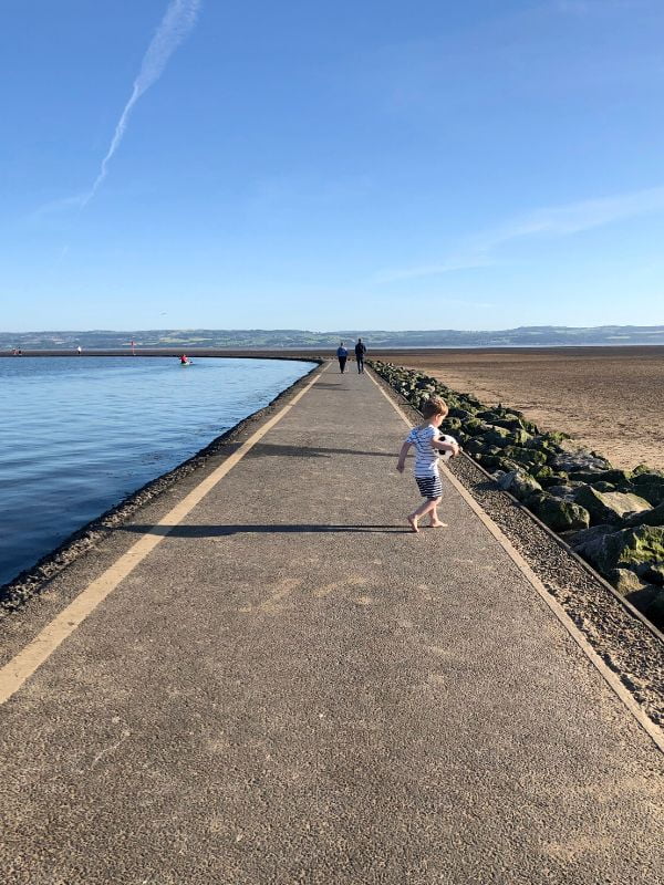 We often meet family and friends for a walk around West Kirby, Marine Lake. 