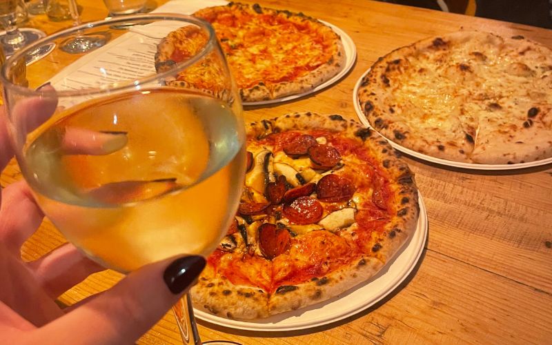 We love pizza from Dough Bros at The Black Toad in Hoylake.