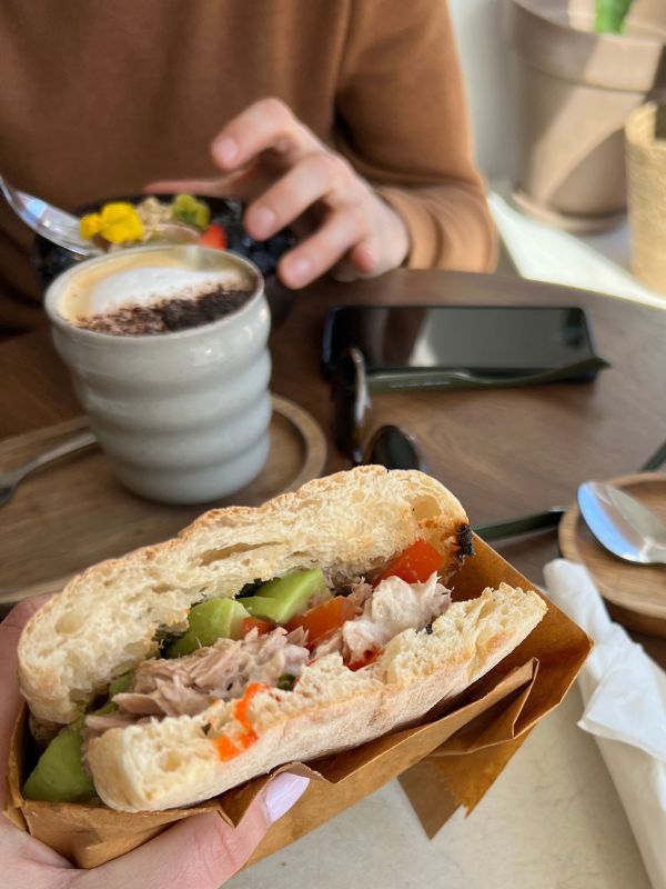 Little Eye Coffee West Kirby Tunacado sandwhich Little Eye Coffee West Kirby Tunacado sandwhich.