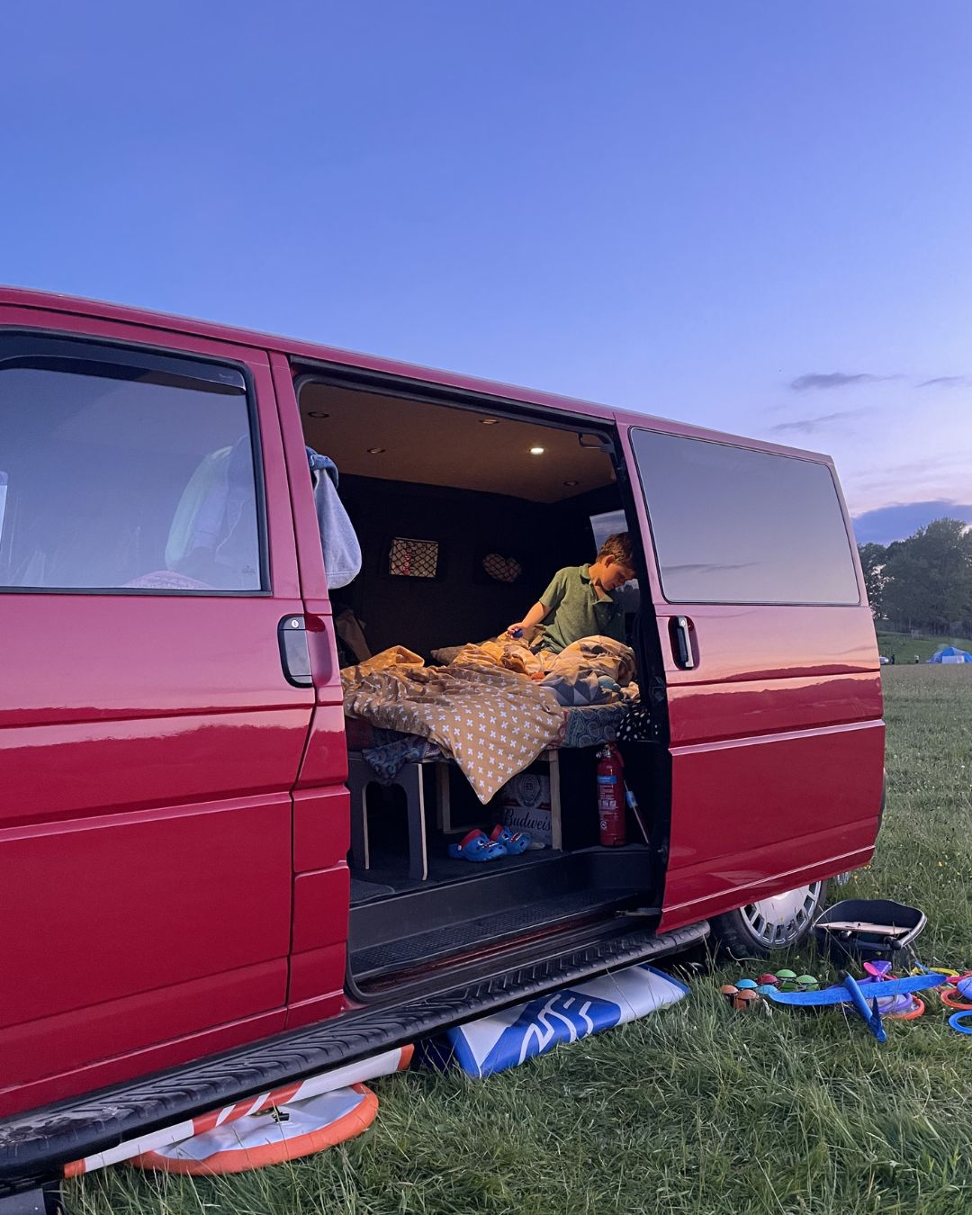 Campervan parked up in Wirral. Campervan parked up in Wirral.