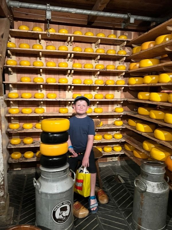 Zaanse Schans cheese museum.