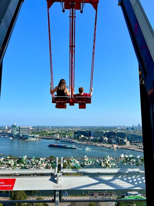 Amsterdam swing over the city.