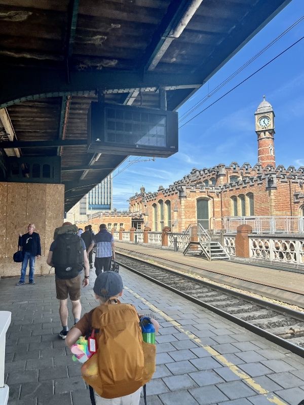 Arriving in Ghent Train Station.