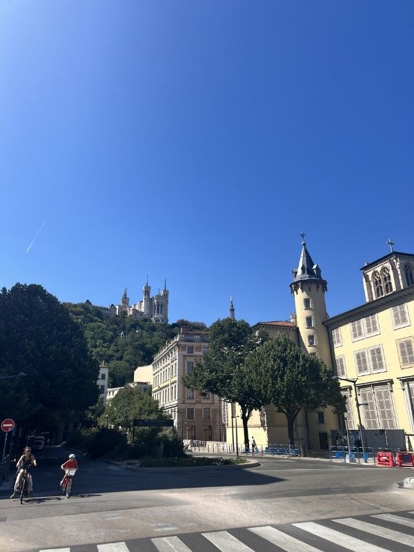 Blue sky in Lyon.