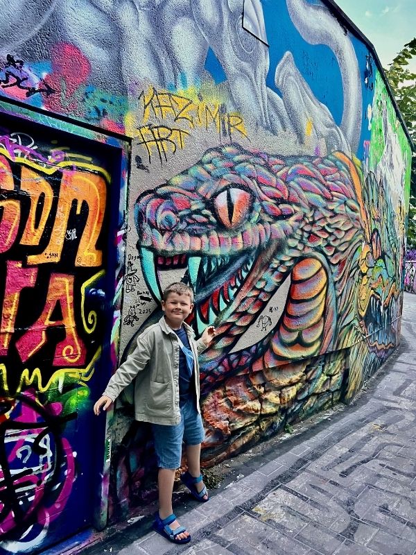 Graffiti alley in Ghent.