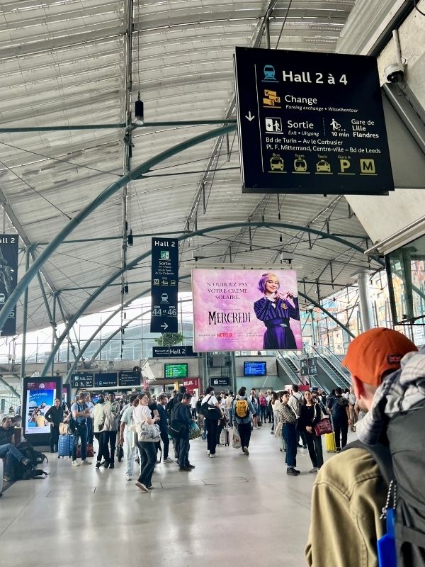 Lille Flanders train station.