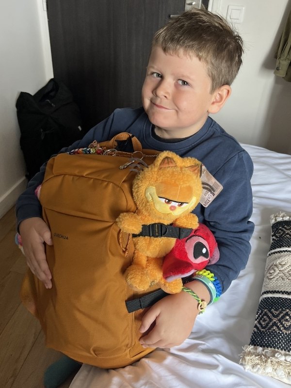Son ready to go home.